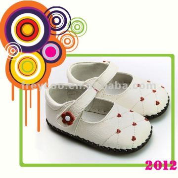 100% Authentic leather toddler shoes for girls PB-1033WH