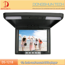 OEM manufacturer 12.1 inch car overhead dvd player with HD display with AV-in
