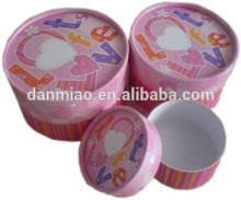Pink paper tube with customized printing for tea/gift/food/cometic