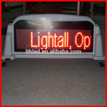 Double sided taxi top advertising taxi led sign, led car message board