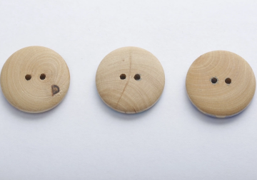 Hexagonal Shaped Wooden Buttons