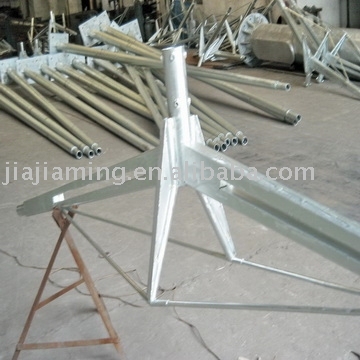 HDG polygonal road lamp pole