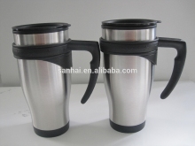 Cup cars double wall Stainless steel water bottle vacuum cup for thermo cup handle