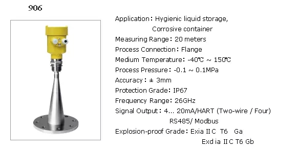 High accuracy Guided Wave Radar Level Meter With Low Price Made In China Quality Guaranteed