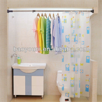 BAOYOUNI short curtain rods plastic shower curtain rod 0124