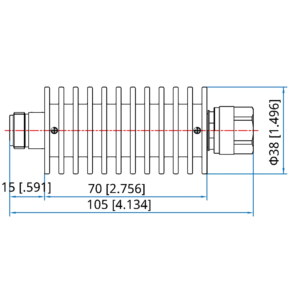 DC-18GHz 30W N Male-N Female RF Attenuator