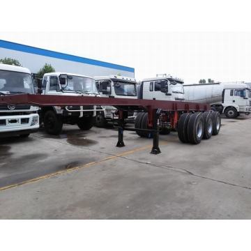 3 axle flatbed trailer 20ft 40ft truck trailers