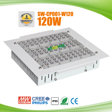 High lumen led gas station canopy lights,120w canopy led light,led outdoor canopy light