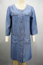 New Ladies Round Neck Denim Dress
