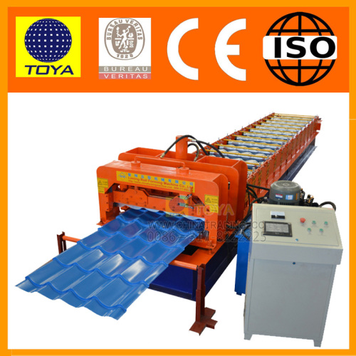 High-class steel step tile roll making machine