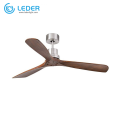 Ventilatori da soffitto decorativi in ​​legno LEDER