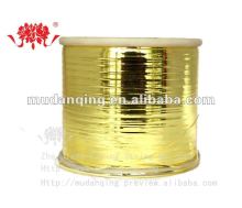 Gold metallic film lurex