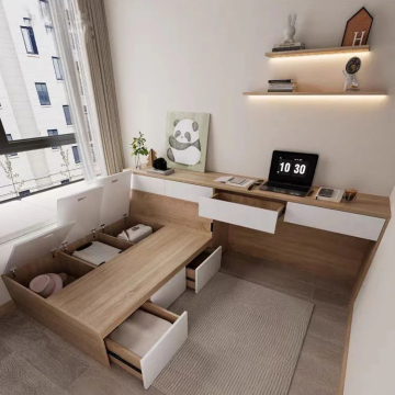 Modern Wooden Kids Furniture: Storage Beds and Study Tables