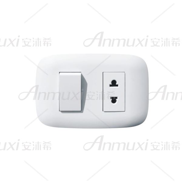B3-010 1 gang 1 way 2 pin+socket