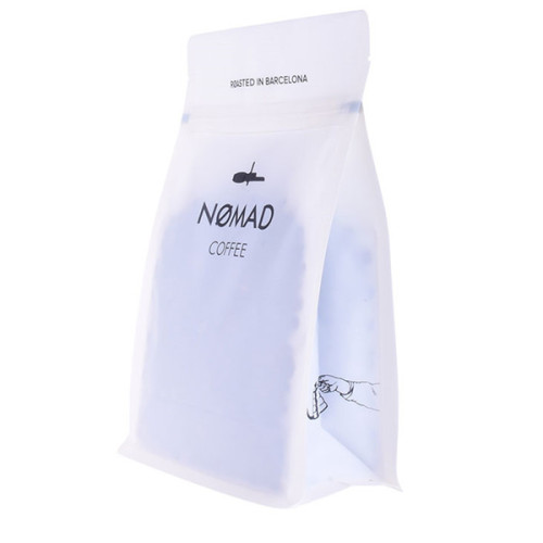 100% компостируемый спортивный UV белый крафт кофе сумка