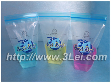 Disposable plastic beverage bag,drink bag