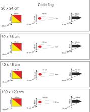 Signal Code Polyester flag
