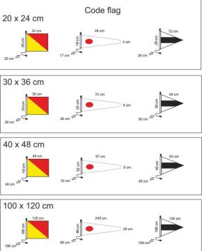 Signal Code Polyester flag