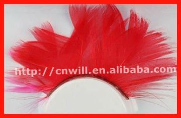 Pretty Red Feather Eyelash Fancy Feather Eyelashes Wholesale For 2013