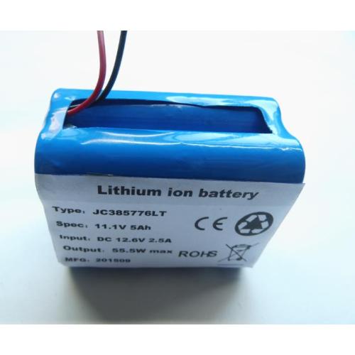 11.1V rechargeable li ion battery pack