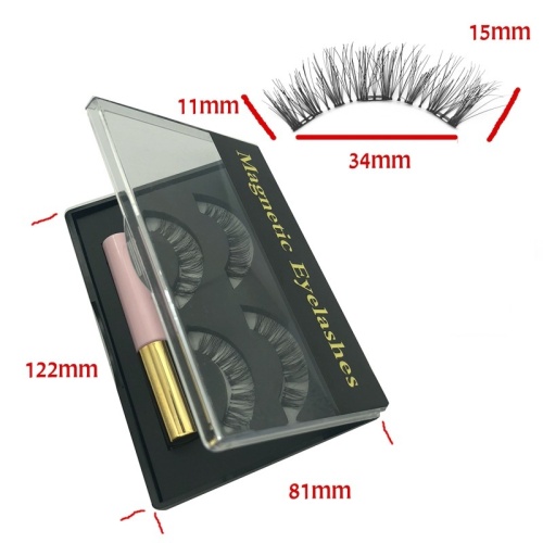 Silk mink eyelashes magnetic eyeliner natural looking false eyelashes