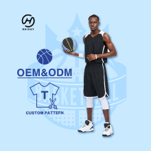 Custom Jerseys Best Basketball Jersey Design Ren Black Color Kids Men Breathable Reversible Basketball Jersey and Shorts