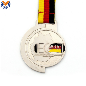 Design half marathon enamel medals custom