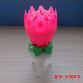 Feliz aniversário velas decorativas coloridas Lotus