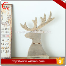 Home decor wooden christmas deer head on hot selling