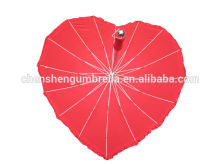 promotional red love heart shape umbrella,wedding umbrella