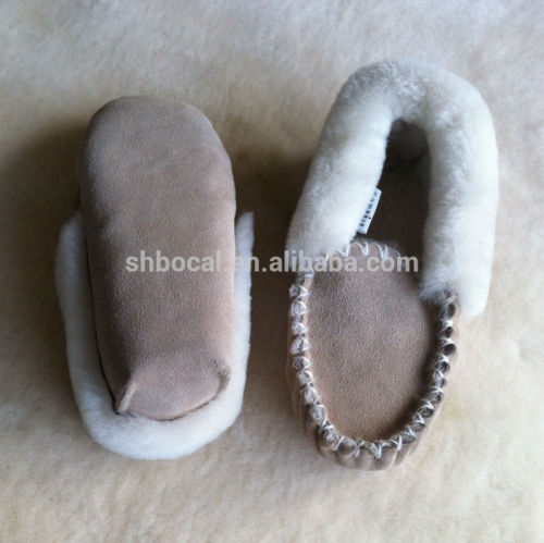 soft sole sheepskin moccasins slipper