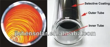 2013 hot sale High efficiency three target vacuum tube for solar water heater