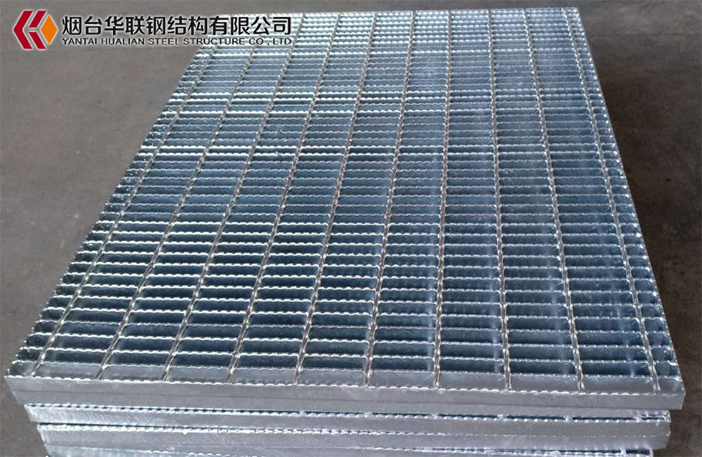 HDG serrated steel grating for walkway platform metal material