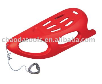 Plastic ski sledge