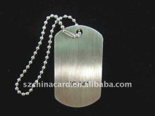 Gloosy dog tag with 10 inch ball chain
