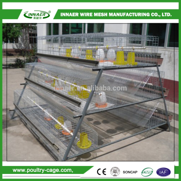 Galvanized fully automatic 3 tier 90 layers egg layers cage design