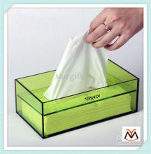 green acrylic napkin holder,acrylic tissue holder,acrylic holder