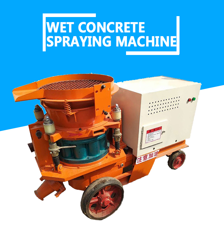 Cement wet spraying machine diesel concrete spraying wet shotcrete machine