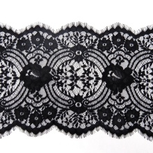 Chantilly thick eyelash lace trim with cord 29.5CM