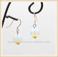 Beautiful 925 Silver Eardrop,White Opal Earrings Fashion 2013