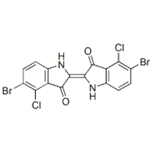 5-bromo-2- (5-bromo-4-cloro-1,3-di-hidro-3-oxo-2H- indol-2-ilideno) -4-cloro-1,2-di-hidro-3H-indol-3- um CAS 29245-44-1