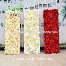 SJLJ013440 high quality artificial flowers wall / wedding backdrop artificial flowers wall