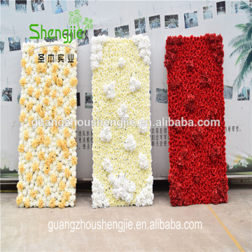 SJLJ013440 high quality artificial flowers wall / wedding backdrop artificial flowers wall