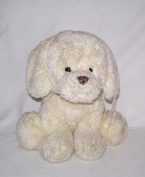 plush little white dog