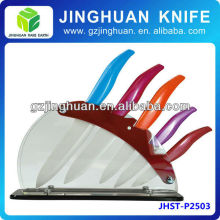 colored kitchen knife set in gift box