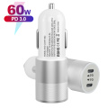 60W Car Charger for Mobile Phone with Certificate