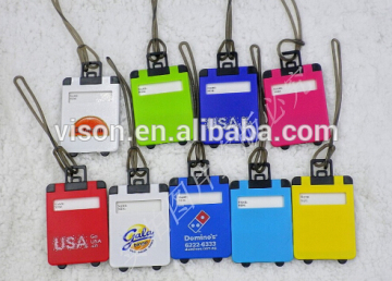 Suitcase Shaped Luggage Tag Custom Plastic Luggage ID Tags