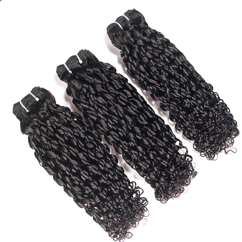 Hair salon tangle free human virgin malaysian curly hair, accept custom hair extension packaging