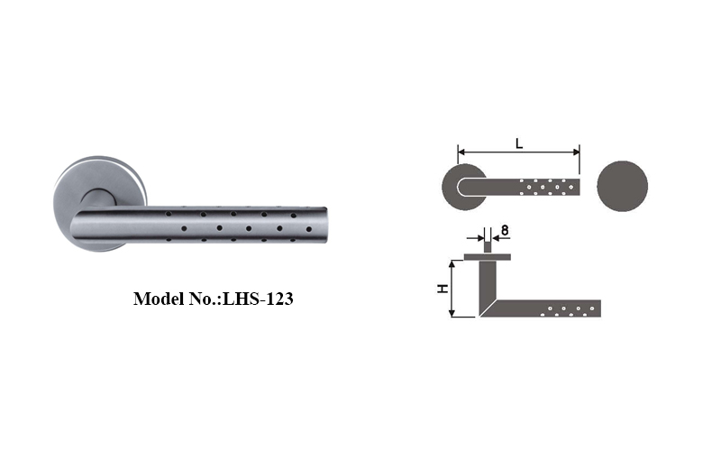 Stylish Stainless Steel Solid Door Handle Sets