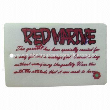 Printed PVC hangtag